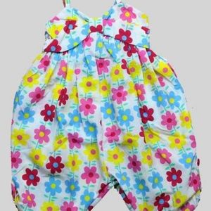 Multi color floral jumper (one piece)